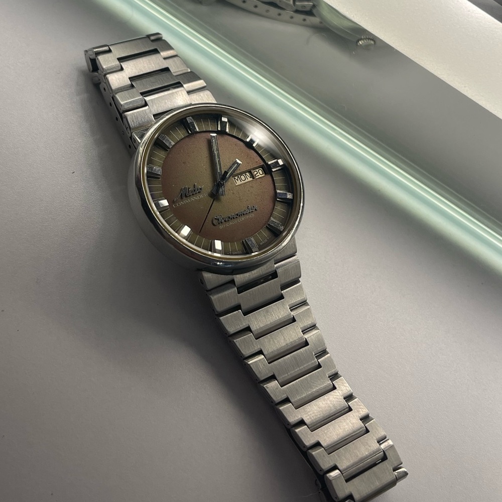 Rare Dial Mido Commander Vintage Swiss Automatic